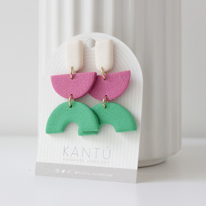 Pendientes Color Block