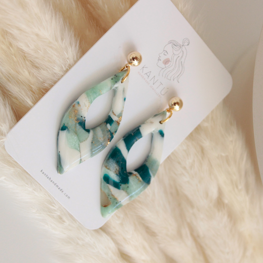 Pendientes Neptuno Pluma